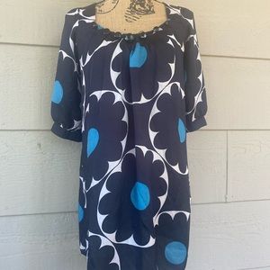 Black Blue Orion London Tunic Size XS/S
